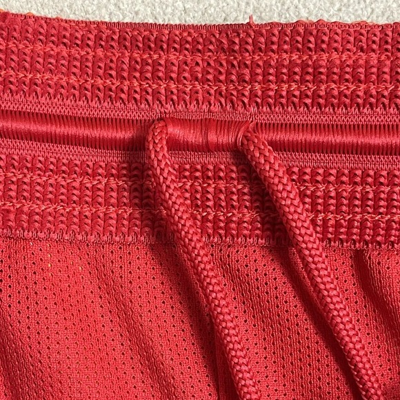 Jordan Shorts Mens Extra‎ Large Orange Red Jumpman Logo Zip Basketball Adult - Picture 8 of 13